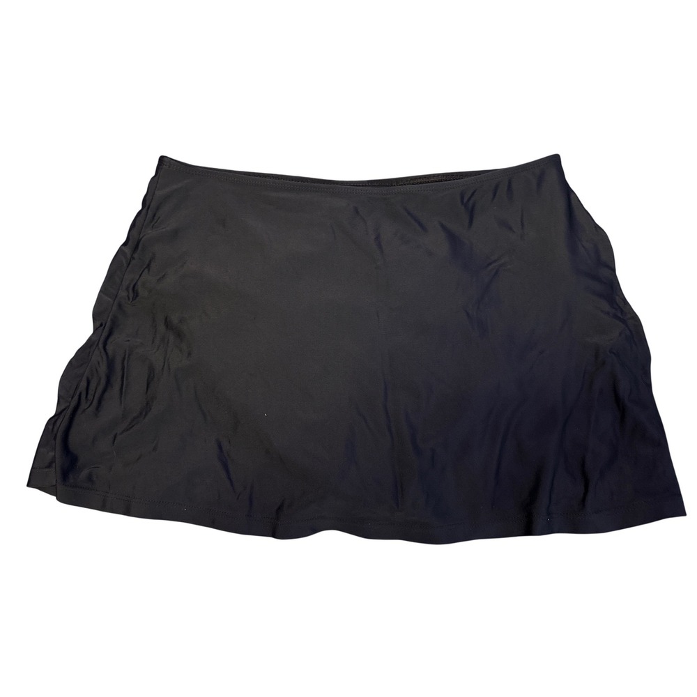 Your Best Look Black Swim Skirt Bottom Built In Briefs Swimwear